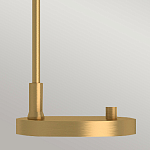 Настольная лампа с конусообразным плафоном и внутренней частью золотого цвета Alora Mood варинант исполнения - 7 | Loft Concept в Екатеринбурге