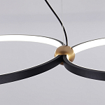 Люстра подвесная светодиодная черный металл Ring Horizontal варинант исполнения - 11 | Loft Concept в Екатеринбурге