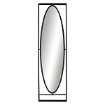 Зеркало овальное в металлической оправе в стиле лофт Urban Style Space варинант исполнения - 1 | Loft Concept в Екатеринбурге