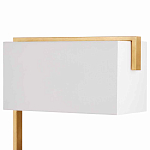 Торшер с прямоугольным абажуром на золотом металлическом каркасе Rectangular Plane  варинант исполнения - 2 | Loft Concept в Екатеринбурге