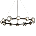 Светодиодная кольцевая люстра IONA Сhandelier black варинант исполнения - 3 | Loft Concept в Екатеринбурге