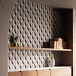 Гипсовая 3D Панель DRAGON SCALE - C варинант исполнения - 1 | Loft Concept в Екатеринбурге