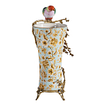 Ваза фарфоровая с птицей на бронзовой ветке Garden of Eden варинант исполнения - 4 | Loft Concept в Екатеринбурге