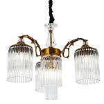 Подвесная люстра с плафонами с виде трубчатых хрустальных подвесок Cadice Chandelier варинант исполнения - 1 | Loft Concept в Екатеринбурге