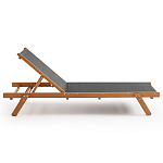 Шезлонг из текстиля и эвкалипта Power of Nature варинант исполнения - 2 | Loft Concept в Екатеринбурге