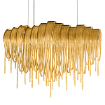 Люстра подвесная с металлическими цепочками и изогнутыми металлическими дугами 72 см Atlantis Chain варинант исполнения - 16 | Loft Concept в Екатеринбурге