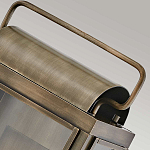 Настенный фонарь прямоугольной формы цвета состаренная латунь с двумя лампами Hinkley варинант исполнения - 4 | Loft Concept в Екатеринбурге