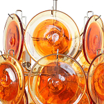 Люстра из оранжевых стеклянных дисков OrangeGlowing Reflectors варинант исполнения - 1 | Loft Concept в Екатеринбурге