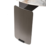 Столик журнальный с круглой мраморной столешницей на трех опорах Marble Stone Drawing варинант исполнения - 5 | Loft Concept в Екатеринбурге