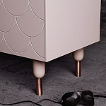 Дизайнерский комод розовый с фактурным фасадом Tiles варинант исполнения - 3 | Loft Concept в Екатеринбурге