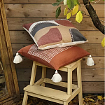 Подушка декоративная с геометрическим узором и плетенными вставками Divine Abstractions варинант исполнения - 6 | Loft Concept в Екатеринбурге