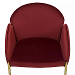 Стул бордовый на золотистых ножках Burgundy Chair варинант исполнения - 5 | Loft Concept в Екатеринбурге