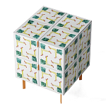 Тумба  с рисунком Short Pina Colada Orange варинант исполнения - 2 | Loft Concept в Екатеринбурге