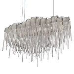 Люстра подвесная с металлическими цепочками и изогнутыми металлическими дугами 72 см Atlantis Chain варинант исполнения - 7 | Loft Concept в Екатеринбурге