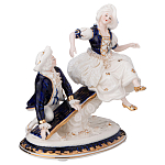 Статуэтка фарфоровая Влюбленная пара Charming Statuette варинант исполнения - 1 | Loft Concept в Екатеринбурге