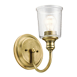 Бра с прозрачным стеклянным абажуром в форме цилиндра Kichler варинант исполнения - 12 | Loft Concept в Екатеринбурге