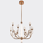 Люстра с декором в виде кристаллов из хрусталя Kenneth Crystal Stone Chandelier 20 варинант исполнения - 4 | Loft Concept в Екатеринбурге