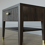 Прикроватная тумбочка с ящиком Elsa Dreams Walnut варинант исполнения - 3 | Loft Concept в Екатеринбурге