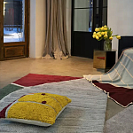 Чехол на подушку с рисунком горчичного цвета Elan Textured варинант исполнения - 2 | Loft Concept в Екатеринбурге