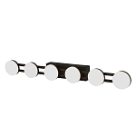 Бра с 6-ю круглыми плафонами на черном основании Maxine Light варинант исполнения - 1 | Loft Concept в Екатеринбурге