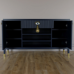 Комод-буфет Elsa Dreams Blue с открытыми полками   варинант исполнения - 3 | Loft Concept в Екатеринбурге