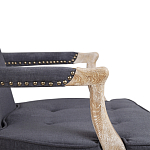 Кресло Aubrey Classical Armchair dark grey velour варинант исполнения - 5 | Loft Concept в Екатеринбурге