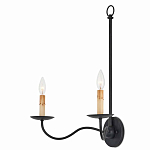 Бра настенное черное с 2-мя лампами Candle Sleeves варинант исполнения - 2 | Loft Concept в Екатеринбурге