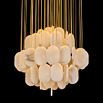 Люстра с овальными подвесками из натурального камня Spatial Composition варинант исполнения - 2 | Loft Concept в Екатеринбурге