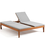 Шезлонг двухместный из эвкалипта Sunset варинант исполнения - 2 | Loft Concept в Екатеринбурге