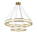 Люстра с 2-мя кольцами из натурального камня с регулируемыми плафонами Durability of Stone варинант исполнения - 1 | Loft Concept в Екатеринбурге