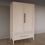 Шкаф платяной Primo с выдвижными ящиками шпон Черный дуб варинант исполнения - 3 | Loft Concept в Екатеринбурге