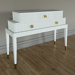 Премиальная Консоль с тремя ящиками Elsa Dreams White варинант исполнения - 1 | Loft Concept в Екатеринбурге