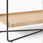 Консоль деревянной столешницей и полкой Wooden Table Top and Shelf варинант исполнения - 3 | Loft Concept в Екатеринбурге