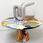 Дизайнерский журнальный стол с цветным орнаментом Unyly варинант исполнения - 1 | Loft Concept в Екатеринбурге