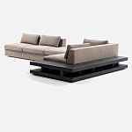 Современный модульный диван Zartаrn с приставным деревянным столиком варинант исполнения - 2 | Loft Concept в Екатеринбурге