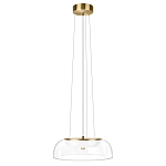 Подвесной светильник  с плоским прозрачным стеклянным плафоном Grada Light варинант исполнения - 2 | Loft Concept в Екатеринбурге