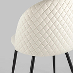 Мягкий стул в бежевом велюре Miruna Chair варинант исполнения - 6 | Loft Concept в Екатеринбурге