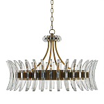 Люстра круглая с прозрачными элементами в форме полумесяца Crescent варинант исполнения - 2 | Loft Concept в Екатеринбурге