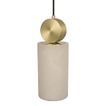 Подвесной светильник с цилиндрическим мраморным плафоном Marble square варинант исполнения - 3 | Loft Concept в Екатеринбурге