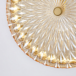 Подвесной светильник с плафоном из рельефного стекла Peony Glass Bronze  варинант исполнения - 6 | Loft Concept в Екатеринбурге