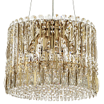 Круглая люстра с металлическими и хрустальными подвесками Bonnay Crystal Chandelier варинант исполнения - 1 | Loft Concept в Екатеринбурге
