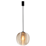 Подвесной светильник со стеклянным рельефным плафоном хром Perforated Glass 25 варинант исполнения - 2 | Loft Concept в Екатеринбурге