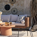 Трехместный садовый диван из плетеного пластика Matteo варинант исполнения - 5 | Loft Concept в Екатеринбурге