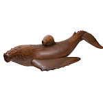 Статуэтка деревянная в виде двух китов Mammals варинант исполнения - 2 | Loft Concept в Екатеринбурге