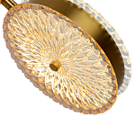  Подвесной светильник с плафонами из рельефного стекла Peony Glass Bronze Two варинант исполнения - 3 | Loft Concept в Екатеринбурге