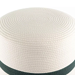 Пуф с плетеной светло-бежевой обивкой Serene Holidays варинант исполнения - 2 | Loft Concept в Екатеринбурге