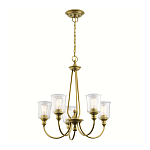 Люстра с прозрачными плафонами из пузырчатого стекла Kichler варинант исполнения - 10 | Loft Concept в Екатеринбурге