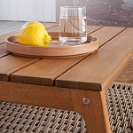 Стол журнальный для сада из акации Breathe Nature варинант исполнения - 4 | Loft Concept в Екатеринбурге