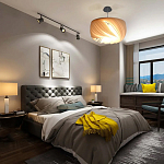 Подвесной светильник с белыми изящными декоративными лепестками Volumetric Petal Lamp варинант исполнения - 6 | Loft Concept в Екатеринбурге