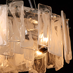 Люстра круглая с подвесными прямоугольными пластинами из стекла Glacier Panels варинант исполнения - 5 | Loft Concept в Екатеринбурге